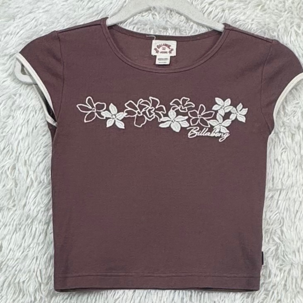 Billabong Josie Floral Baby Tee XS